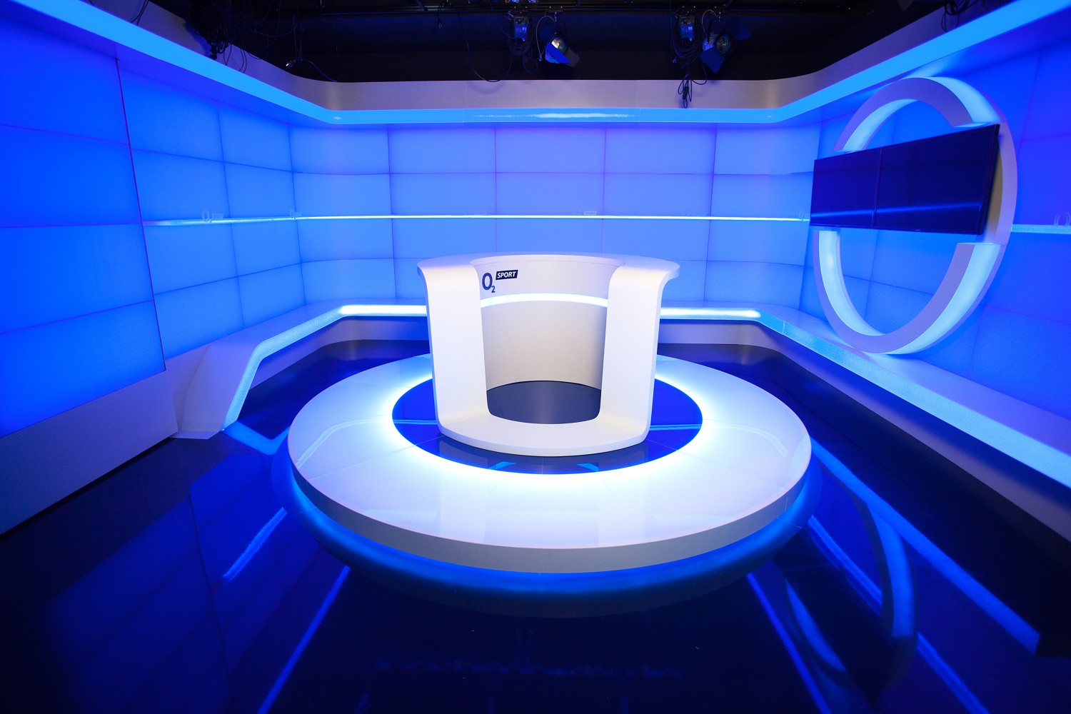 Studio nového tematického kanálu O2 Sport v O2 areně