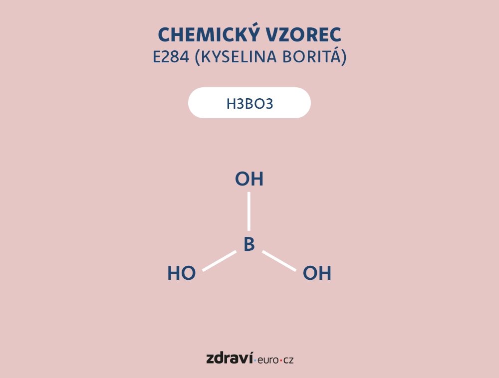 chemický vzorec kyseliny borité