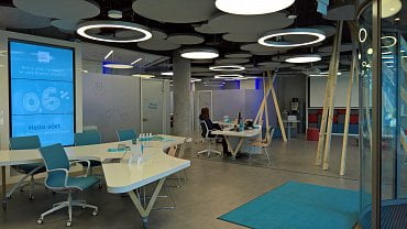 Ostravská pobočka Hello bank! v prostorách administrativního centra Nová Karolina Park.