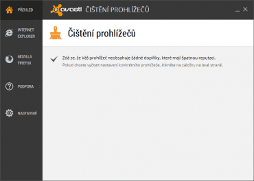 <p>Ideální výsledek analýzy doplňků webových prohlížečů</p>