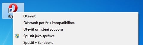 <p>Sandbox se nabídne i pod pravým tlačítkem myši</p>