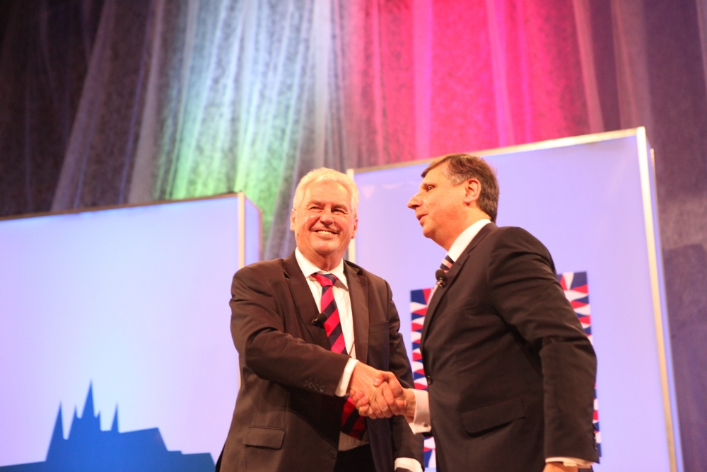 Zeman s Fischerem svůj Prezidentský duel pro Primu předtáčeli