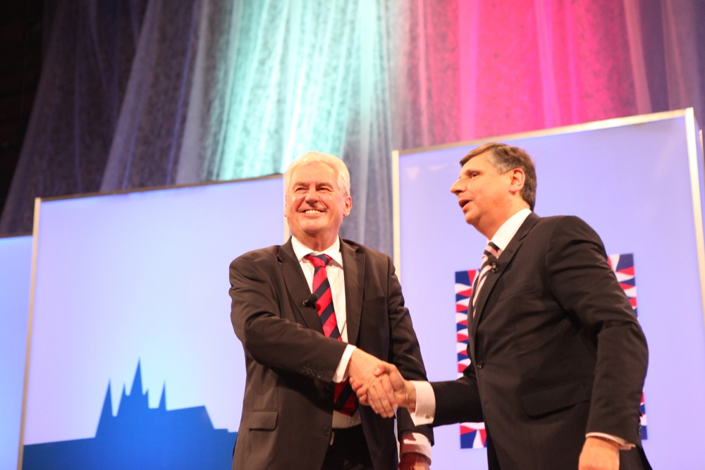 Zeman s Fischerem svůj Prezidentský duel pro Primu předtáčeli