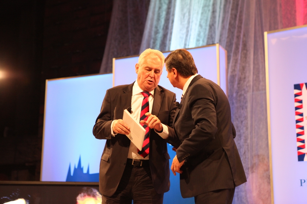 Zeman s Fischerem svůj Prezidentský duel pro Primu předtáčeli