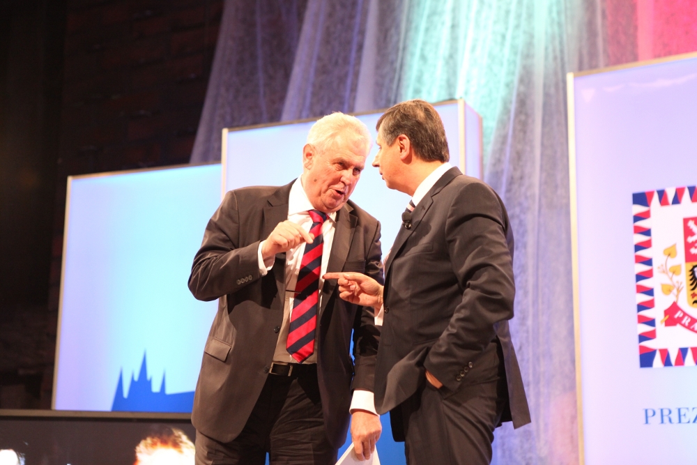 Zeman s Fischerem svůj Prezidentský duel pro Primu předtáčeli