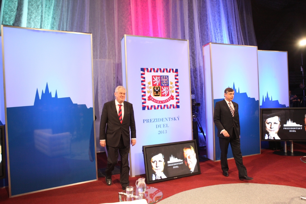 Zeman s Fischerem svůj Prezidentský duel pro Primu předtáčeli