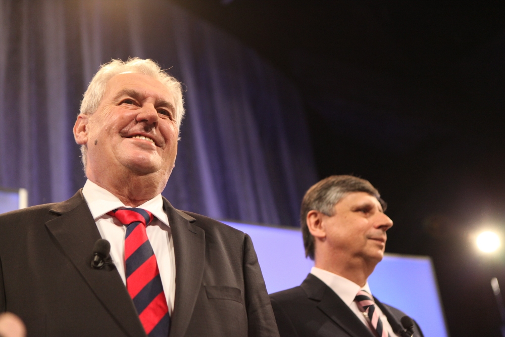Zeman s Fischerem svůj Prezidentský duel pro Primu předtáčeli