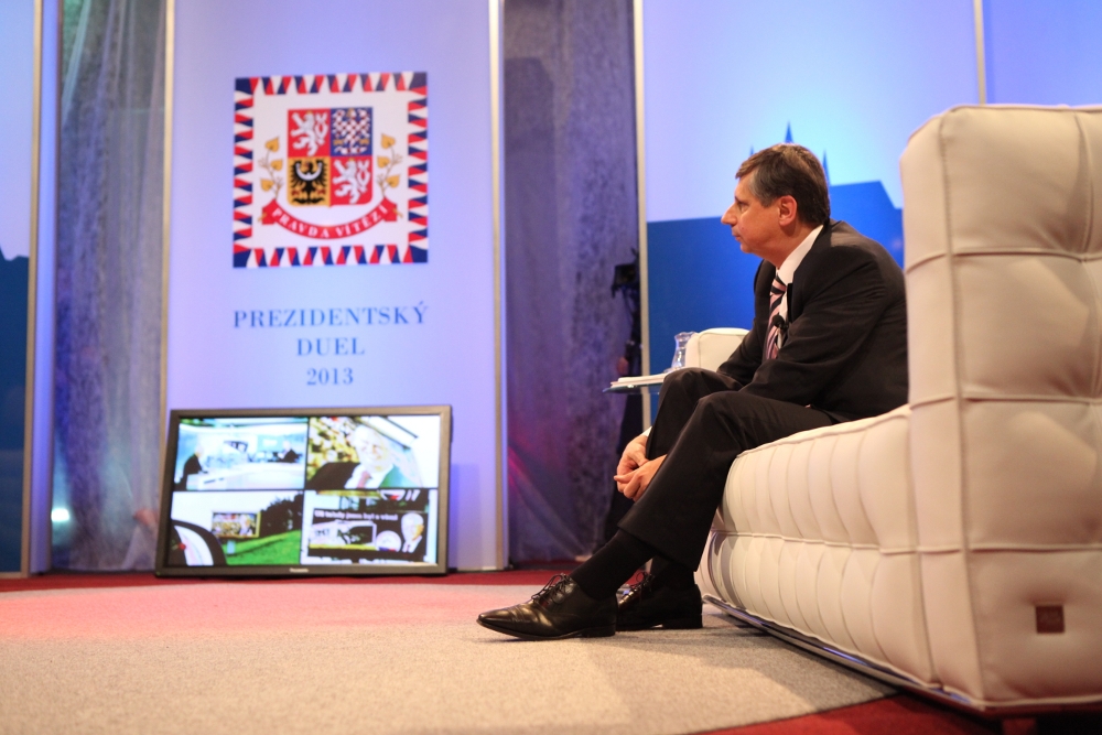 Zeman s Fischerem svůj Prezidentský duel pro Primu předtáčeli