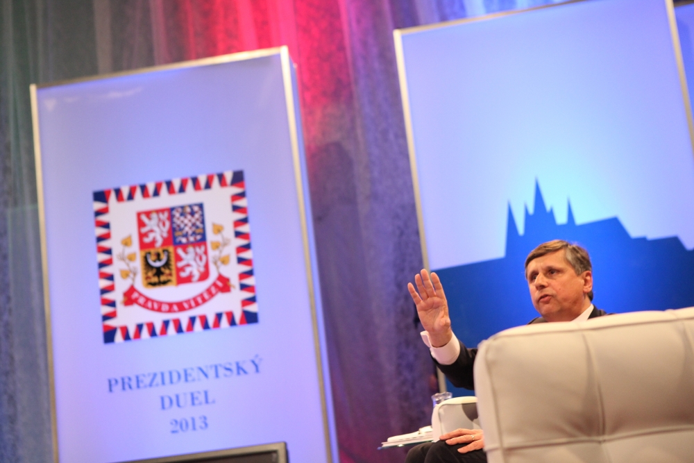 Zeman s Fischerem svůj Prezidentský duel pro Primu předtáčeli