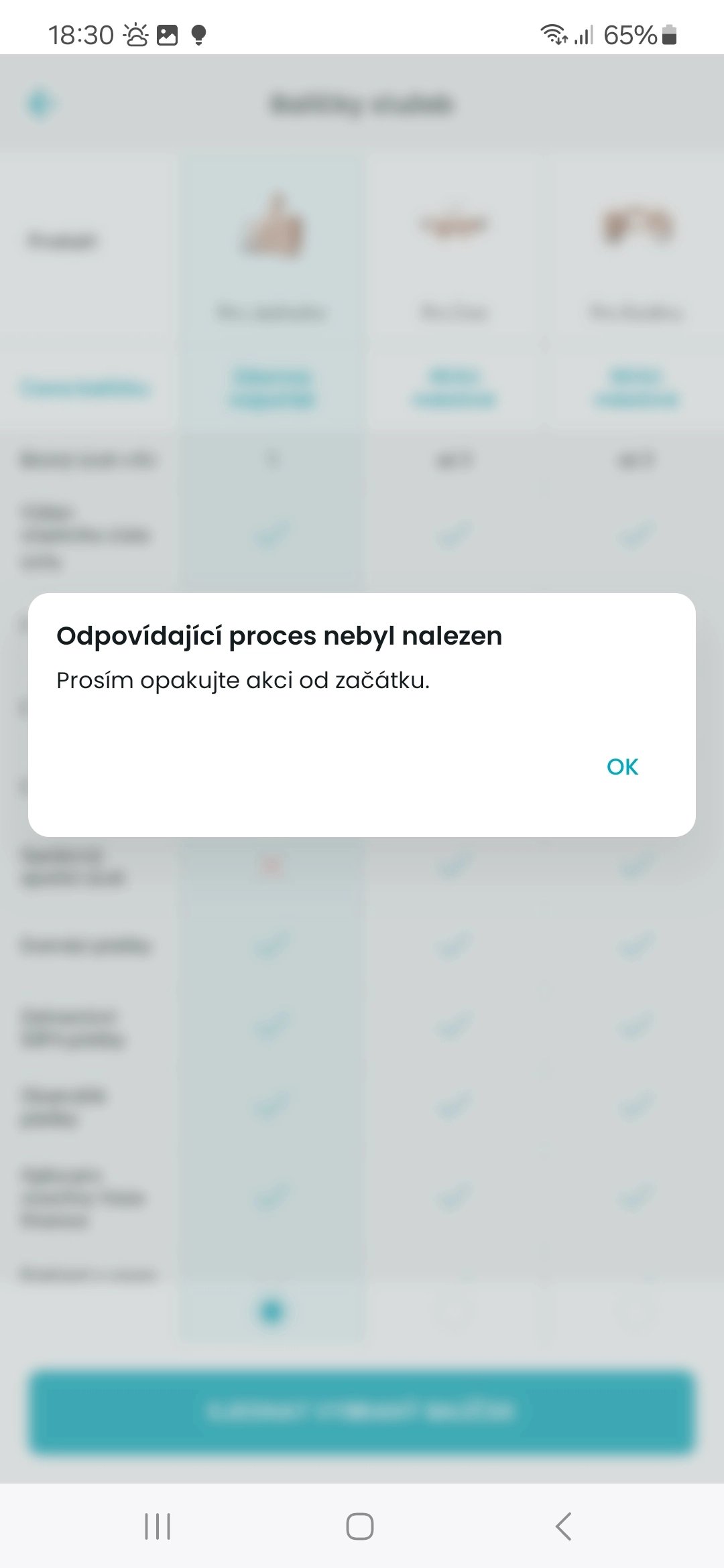 Po zrušení účtu v Partners Bance už nový nezaložíte. Při pokusu o nový účet se vám zobrazí toto chybové hlášení. (08/2024)