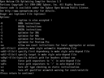 Autor: tisnik, podle licence: <a href="http://en.wikipedia.org/wiki/Rights_Managed">Rights Managed</a> Prekladace pro IBM PC a DOS