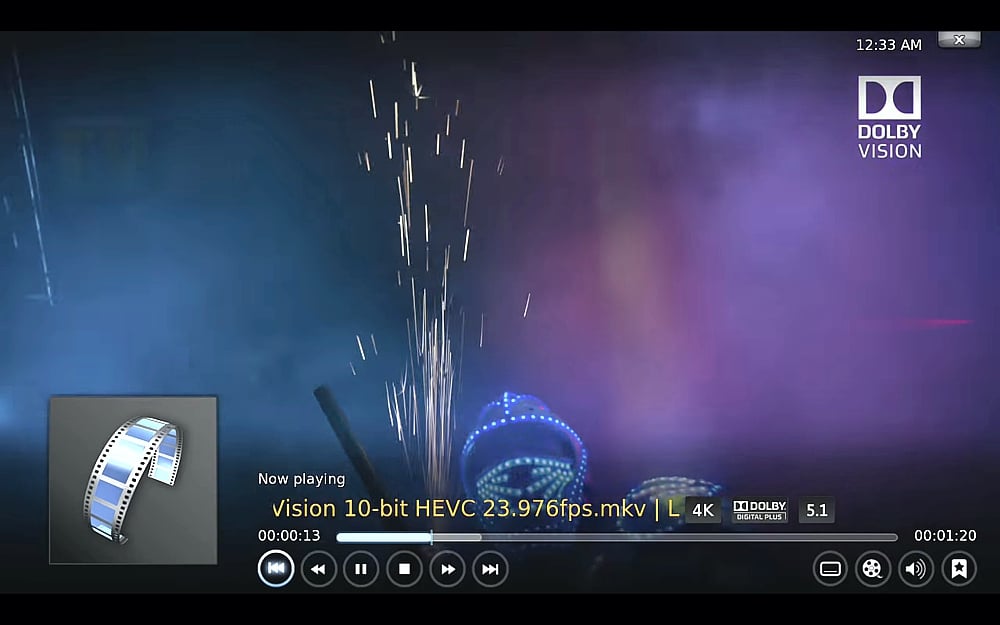 Ukázky přehrávání médií