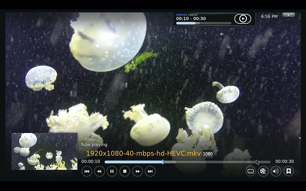 Ukázky přehrávání médií