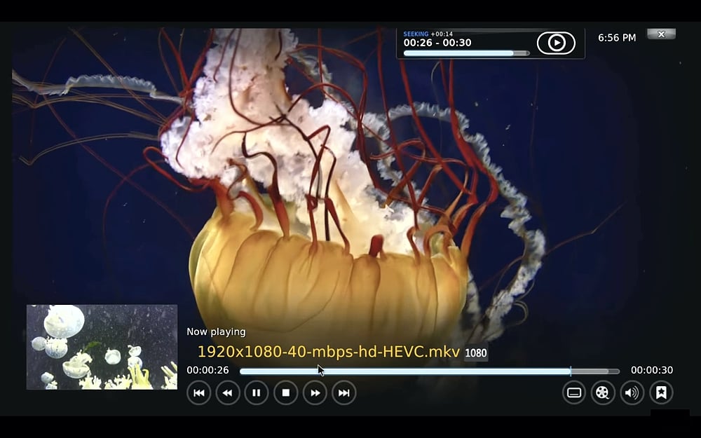 Ukázky přehrávání médií