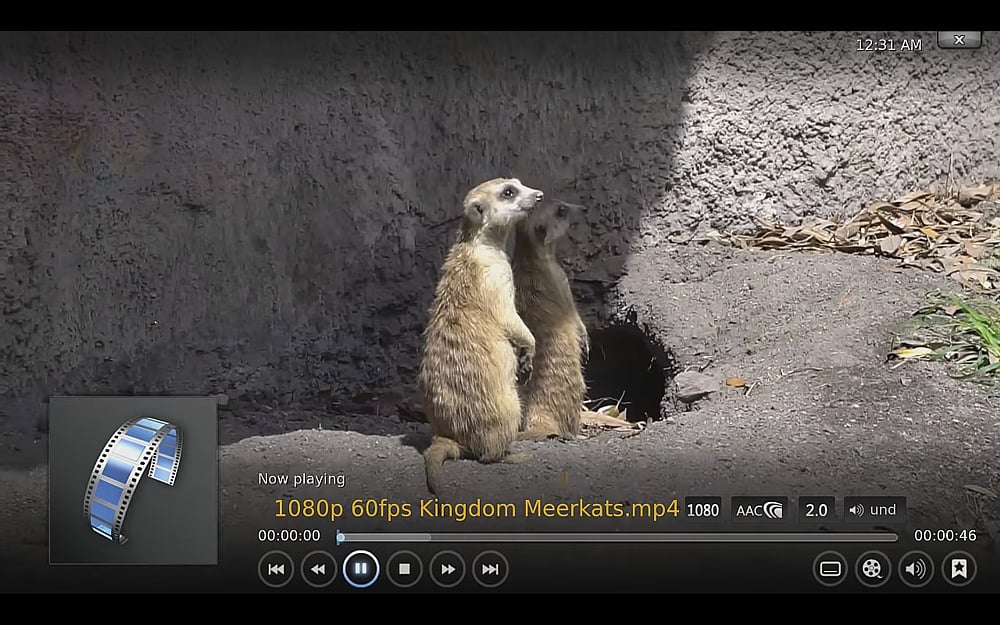 Ukázky přehrávání médií