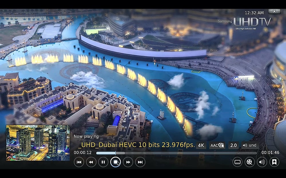 Ukázky přehrávání médií