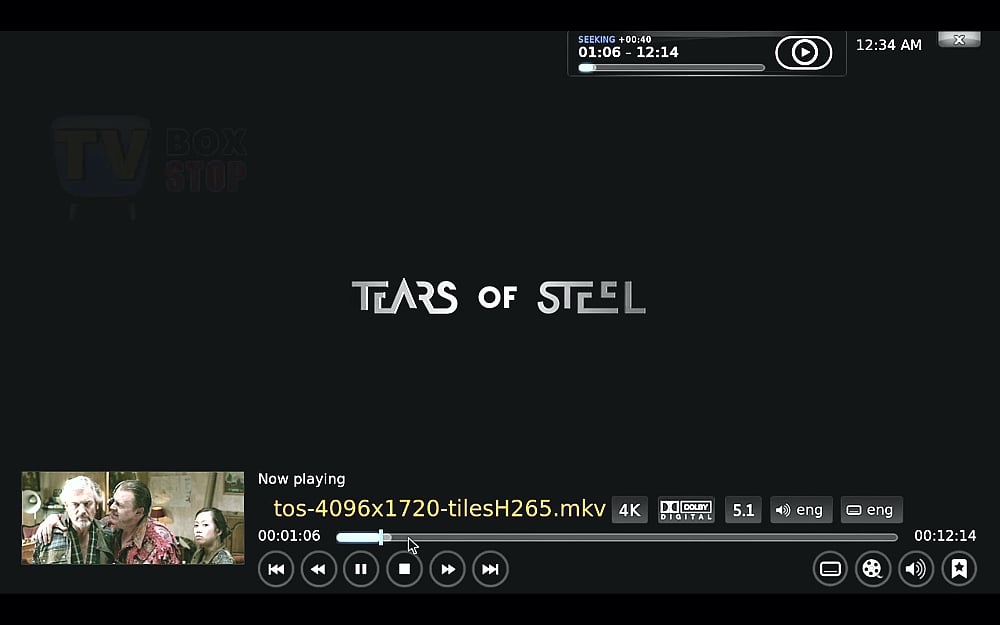 Ukázky přehrávání médií