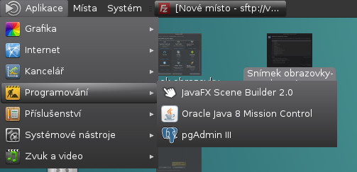 Instalace Scene Builderu a PostgreSQL