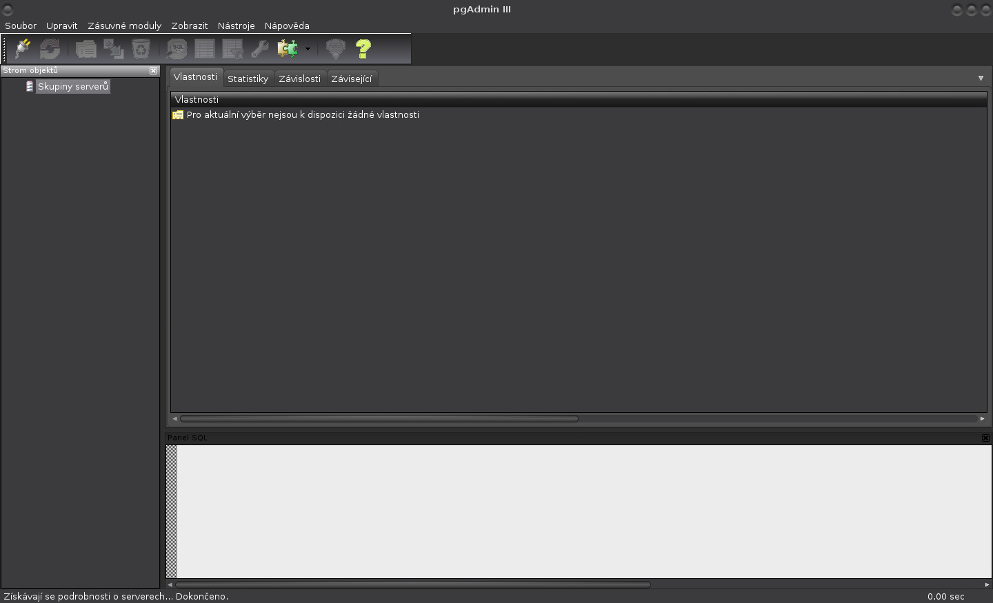 Instalace Scene Builderu a PostgreSQL
