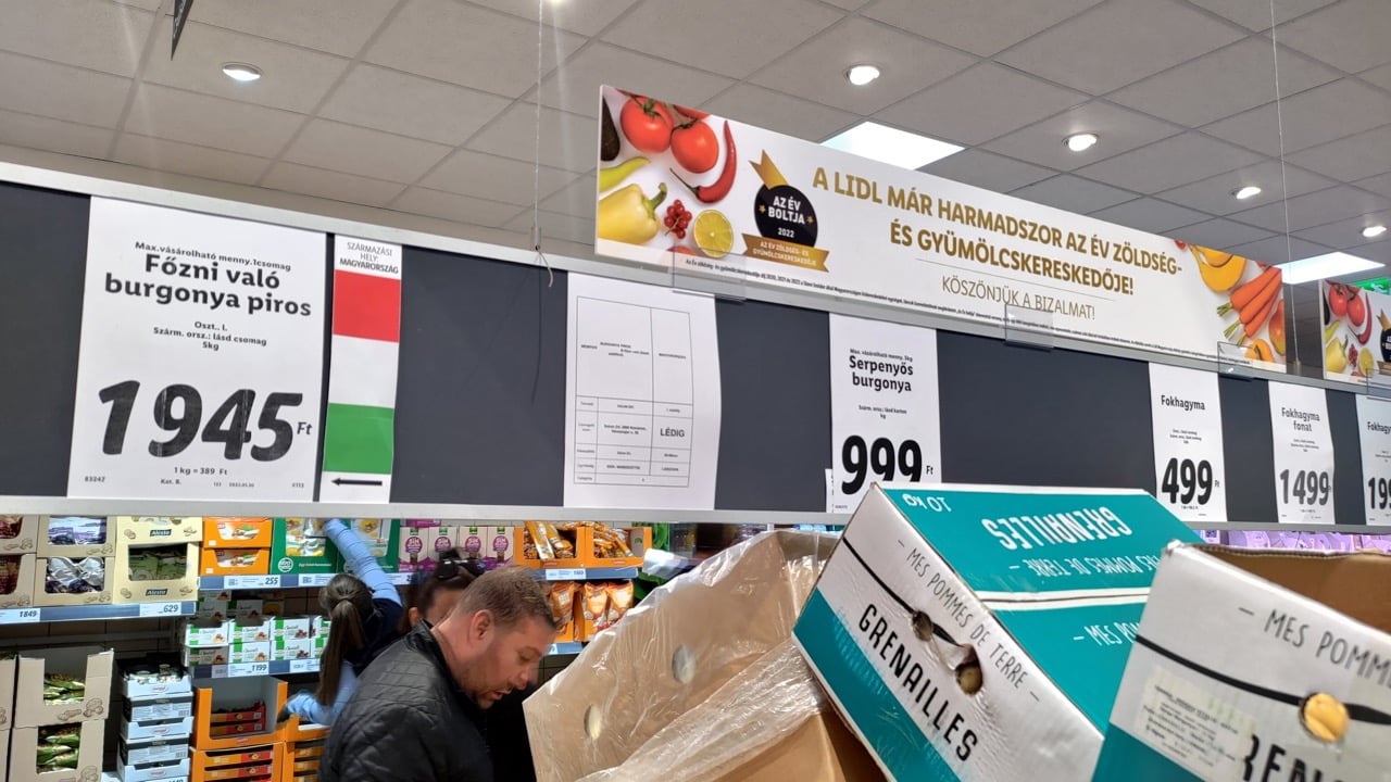 Ceny v Lidlu, Mosonmagyaróvár (H), 30. 3. 2023