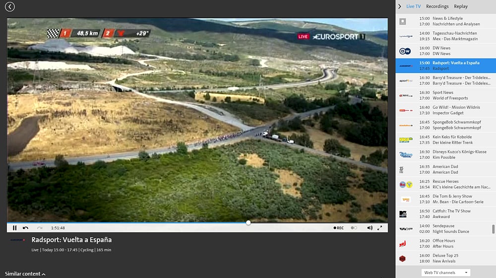 Swisscom TV Air - švýcarské a německé programy