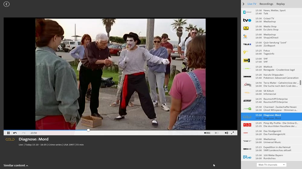 Swisscom TV Air - švýcarské a německé programy