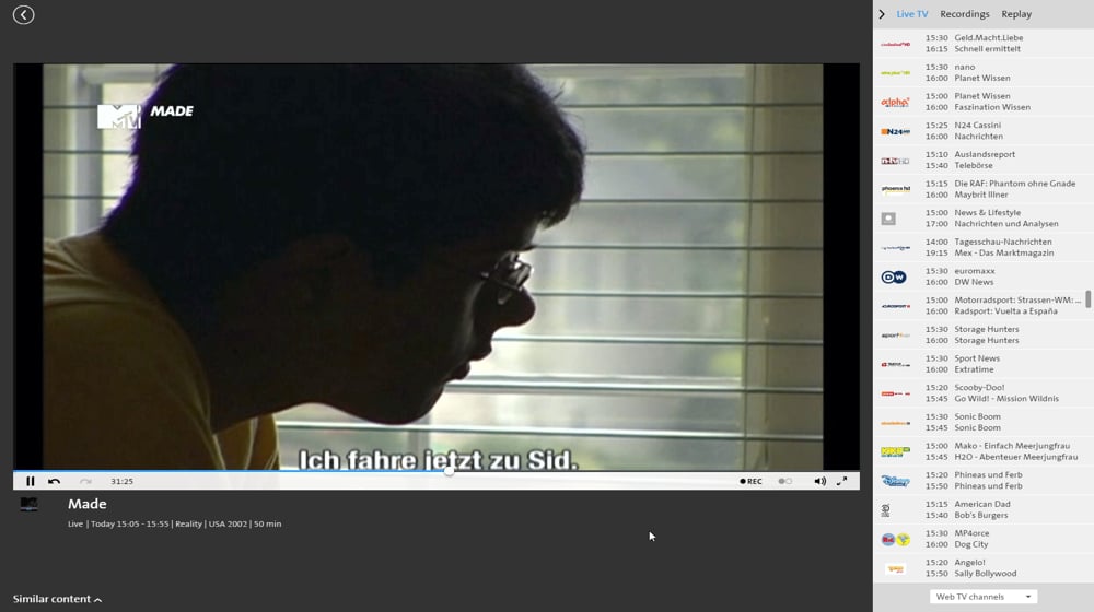 Swisscom TV Air - švýcarské a německé programy