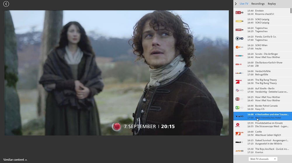Swisscom TV Air - švýcarské a německé programy