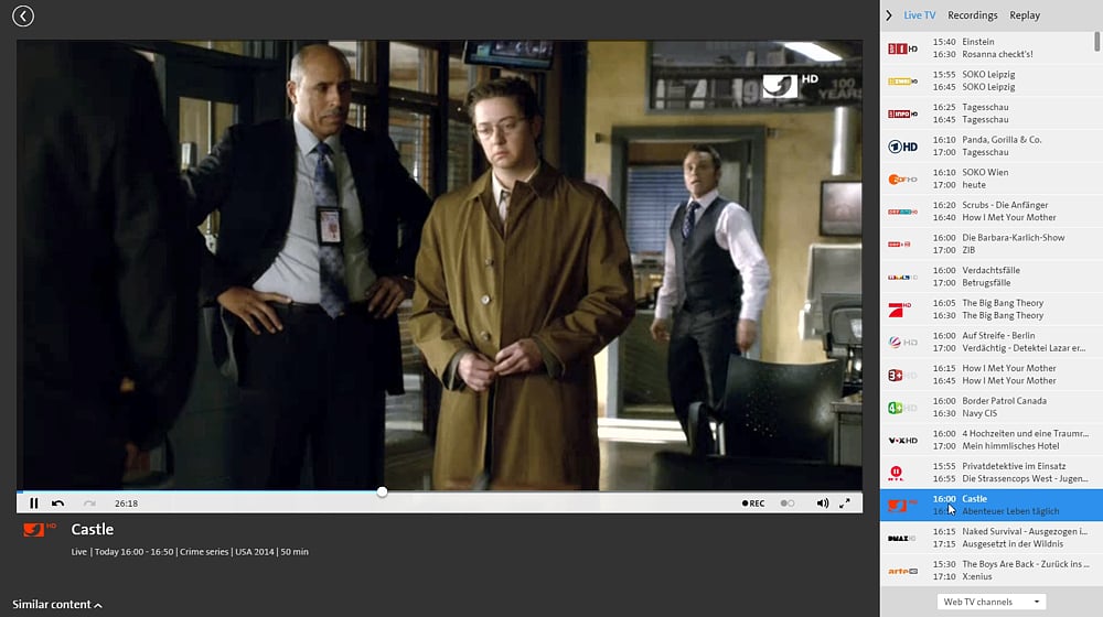 Swisscom TV Air - švýcarské a německé programy