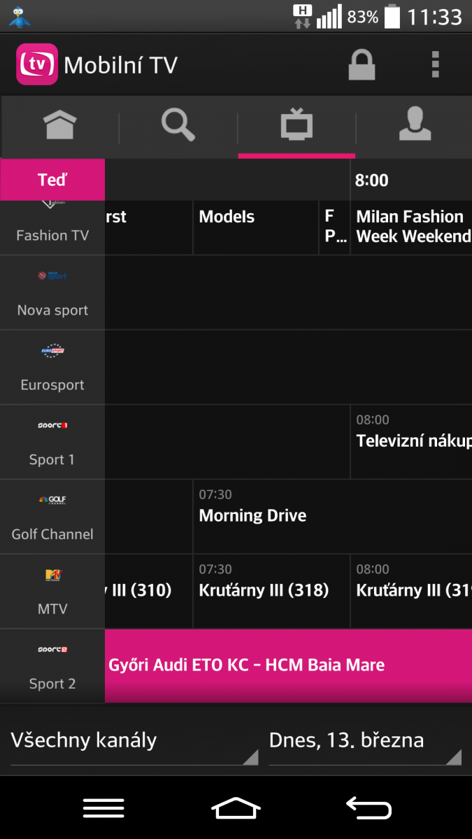 Mobilní TV od T-Mobilu zařadila do nabídky Sport 2