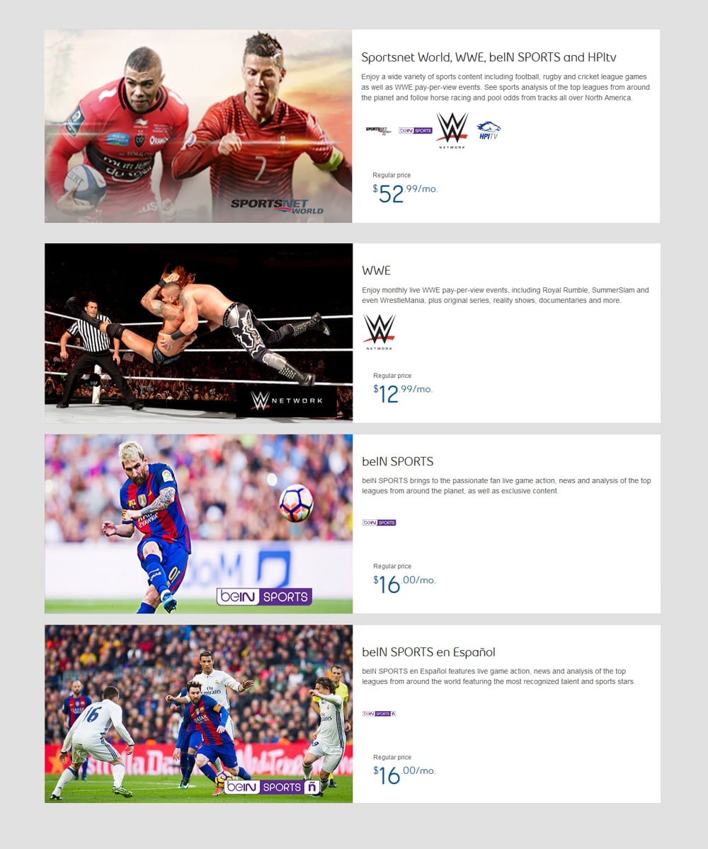 Sportovní balíčky