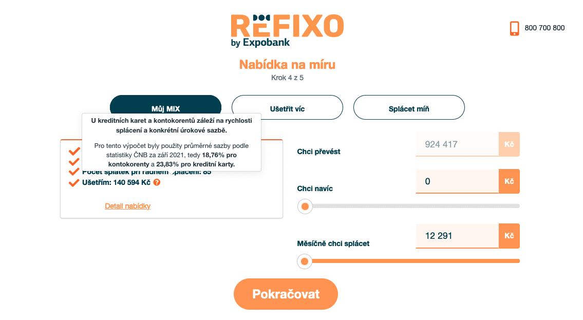 Refinancování Expobank