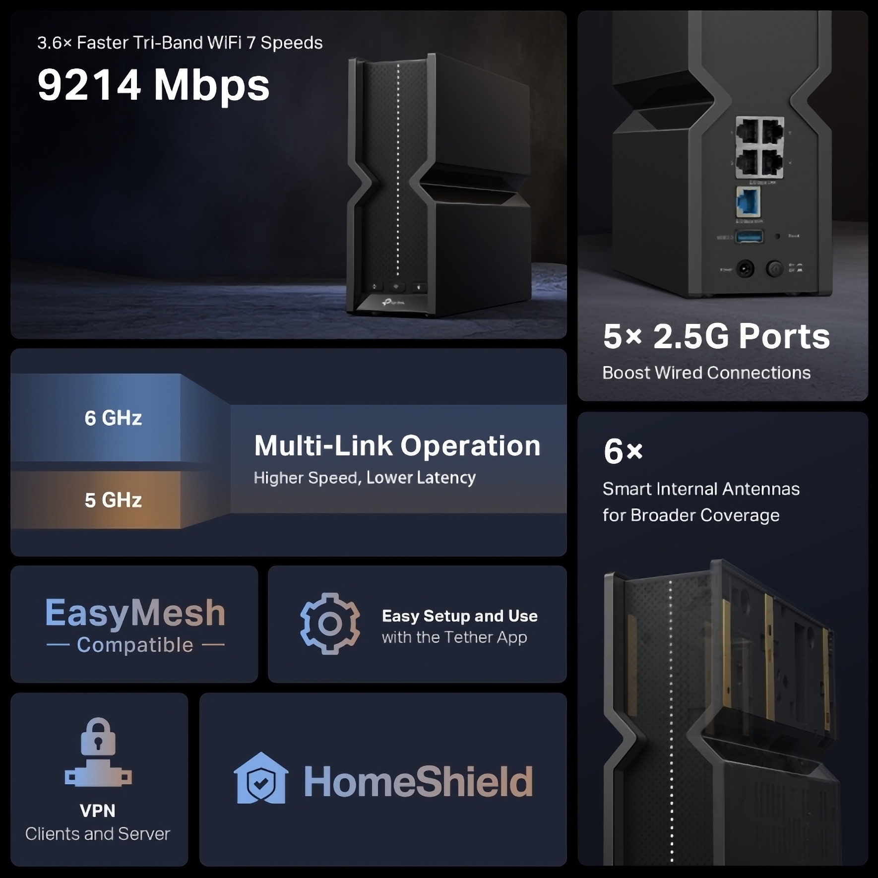 TP-Link Archer BE550 s Wi-Fi 7