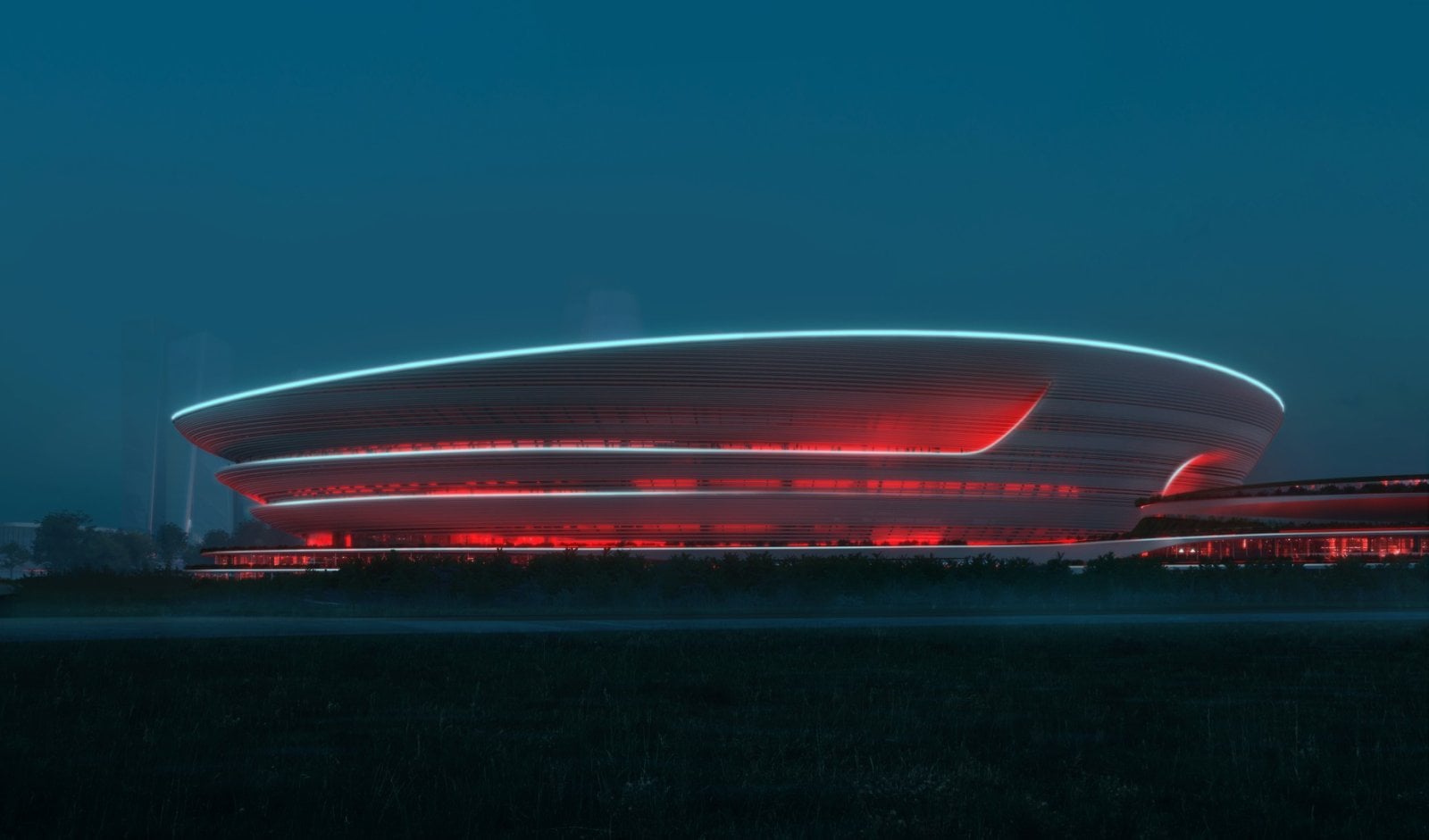 Návrh stadionu v Chang-čou