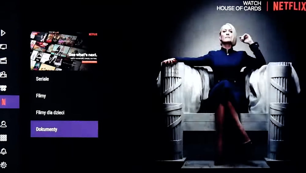 Uživatelské rozhraní Sagemcom DCTIW362