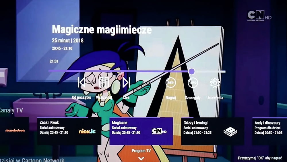 Uživatelské rozhraní Sagemcom DCTIW362