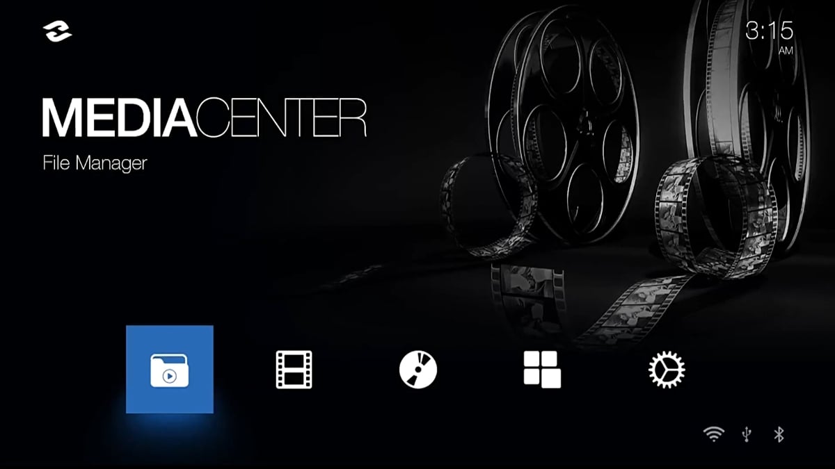 Zidoo Z1000 - uživatelské rozhraní