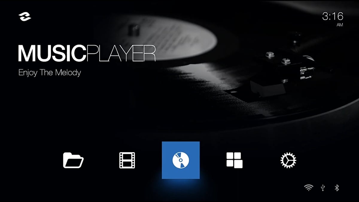 Zidoo Z1000 - uživatelské rozhraní