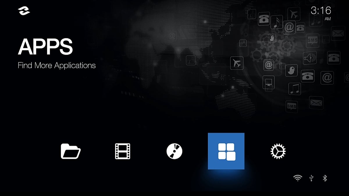 Zidoo Z1000 - uživatelské rozhraní