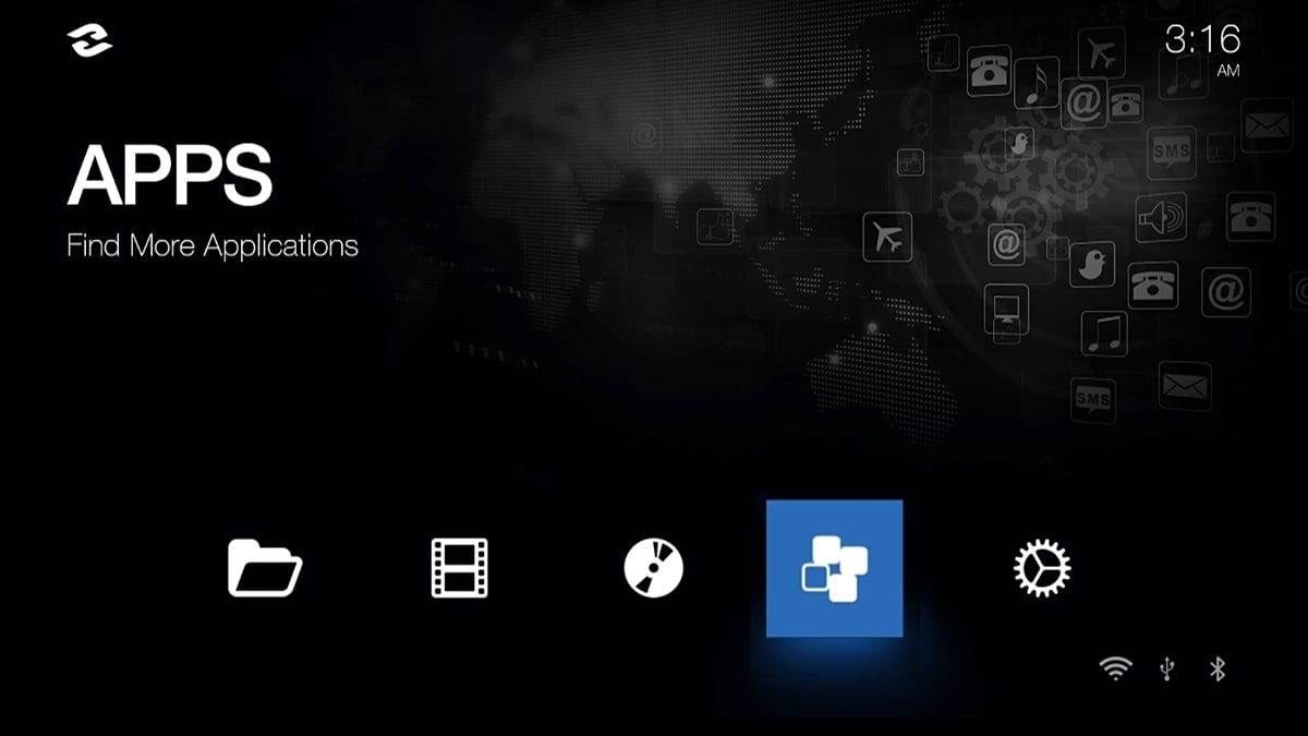 Zidoo Z1000 - uživatelské rozhraní