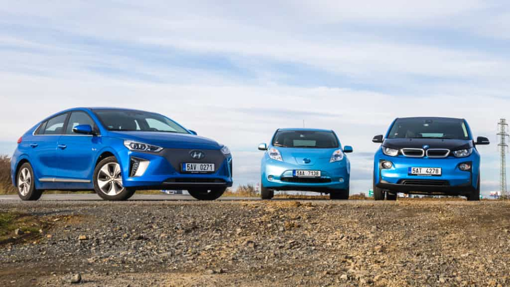 Hyundai Ioniq vs. BMW i3 vs. Nissan Leaf