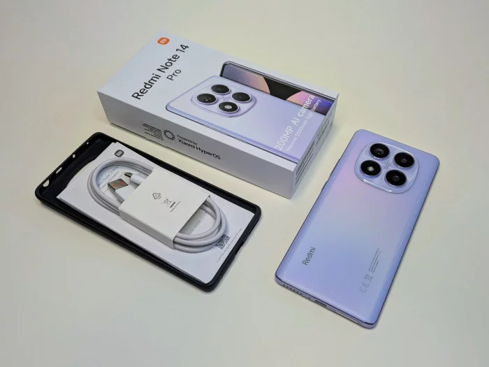 Obsah balení nového Xiaomi Redmi Note 14 Pro