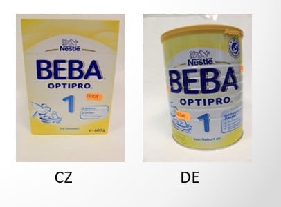 BEBA Optipro 1 - Rakouský a německý výrobek obsahuje navíc škrob