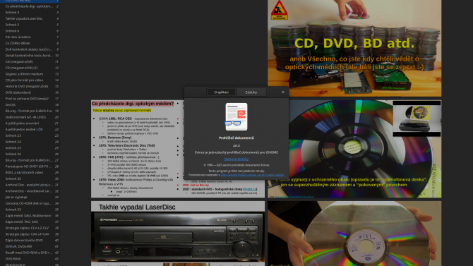 Evince v GNOME 48
