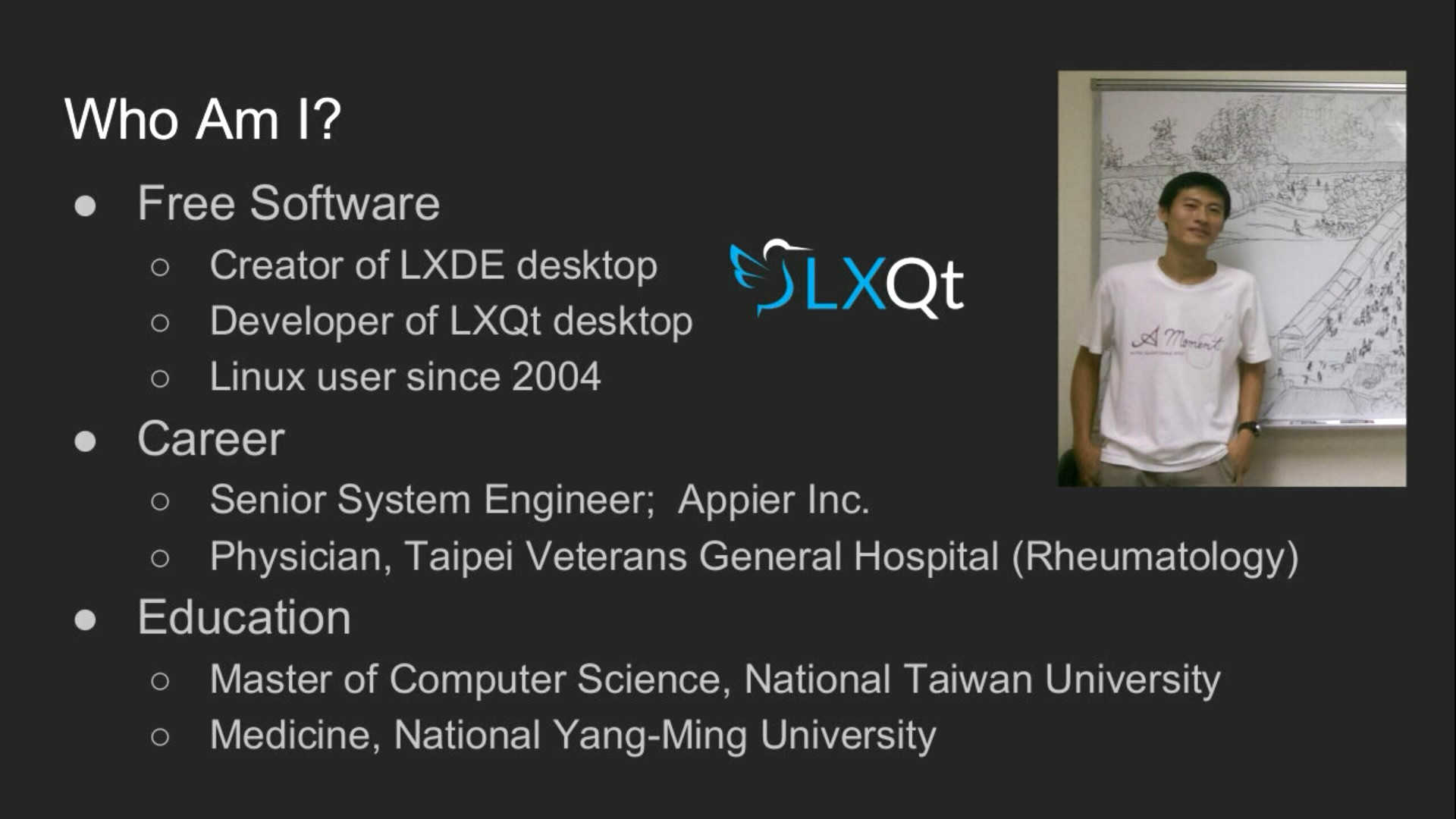 Hong Jen Yee na DebConf 18