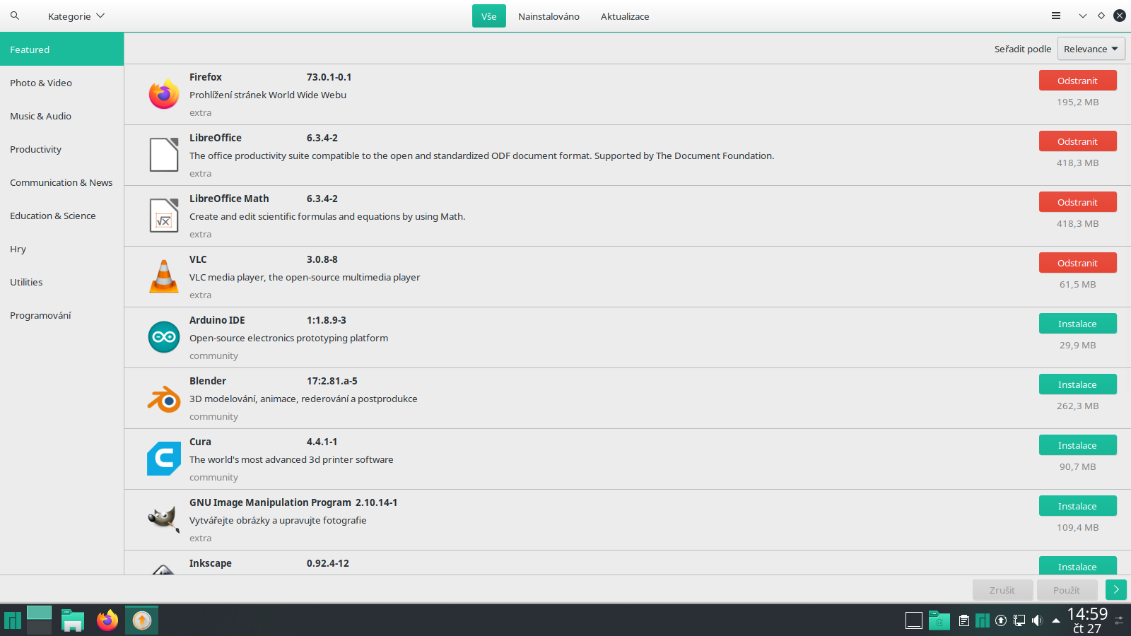 Manjaro 19.0 s desktopem KDE