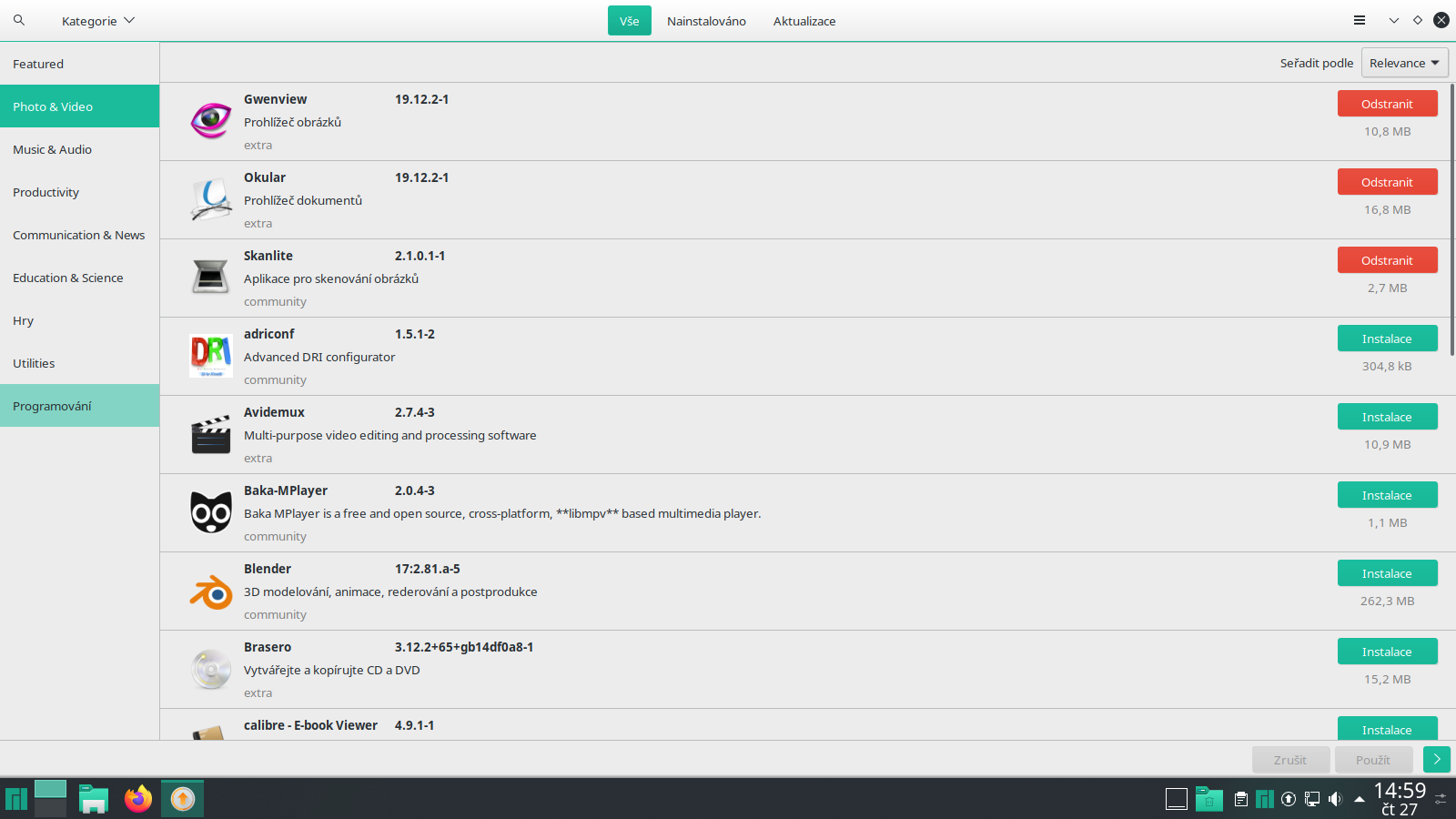 Manjaro 19.0 s desktopem KDE