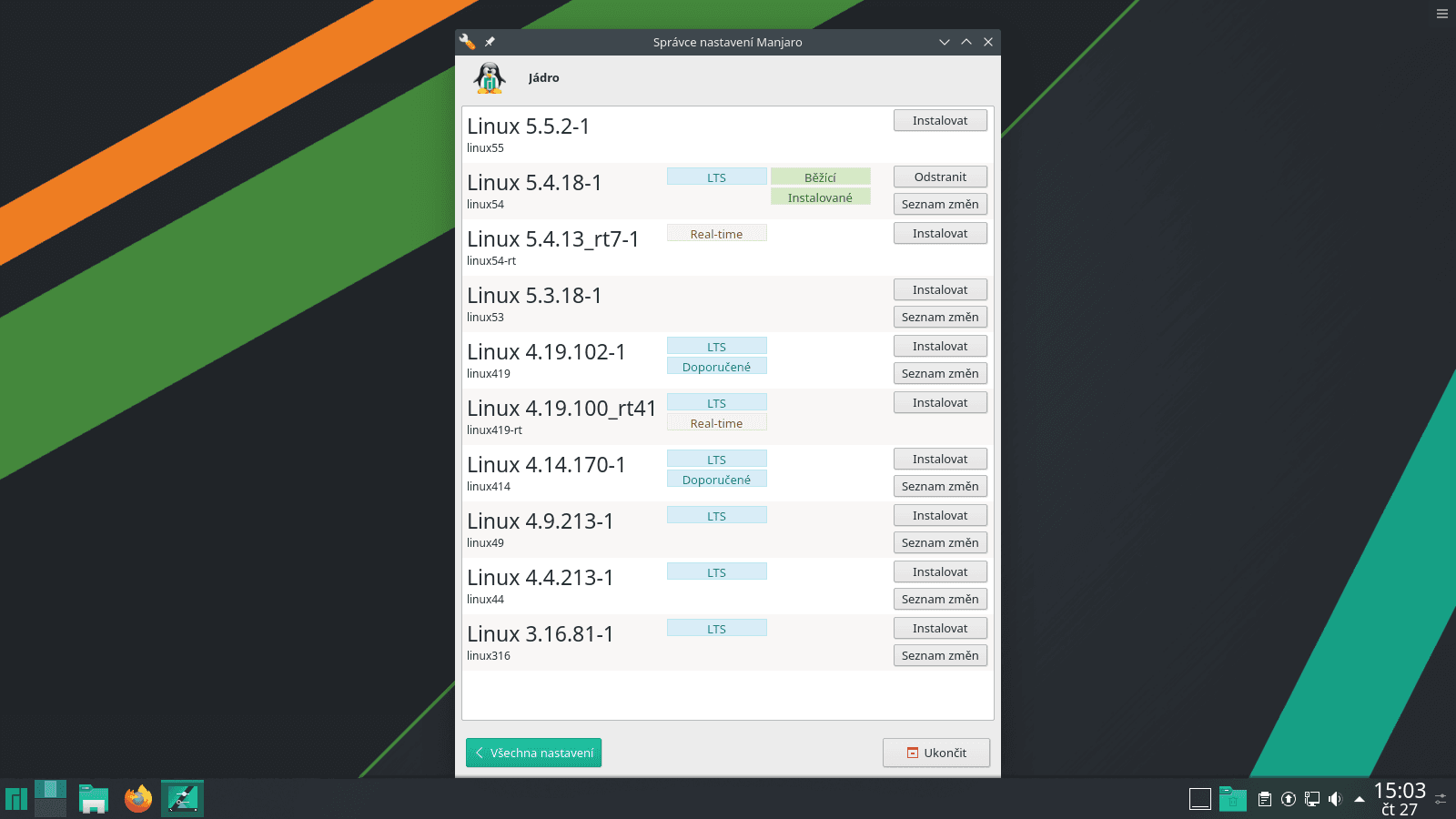 Manjaro 19.0 s desktopem KDE
