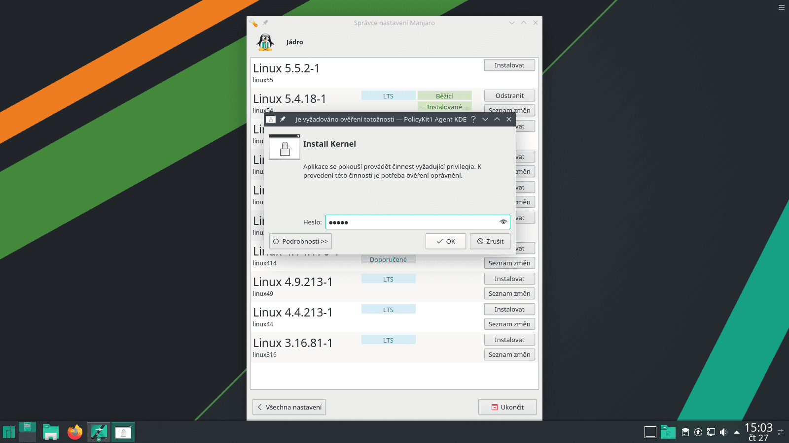 Manjaro 19.0 s desktopem KDE