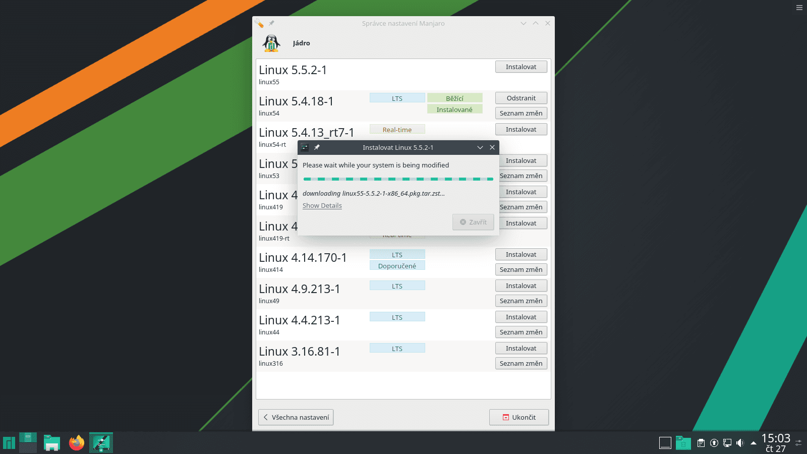 Manjaro 19.0 s desktopem KDE